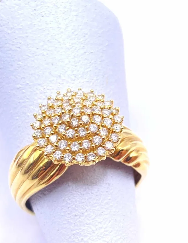 Bague Dôme Or & Diamants
