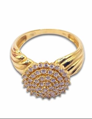Bague Dôme Or & Diamants