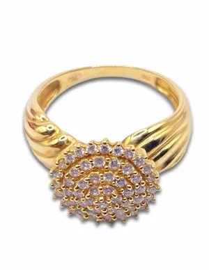 Bague Dôme Or & Diamants
