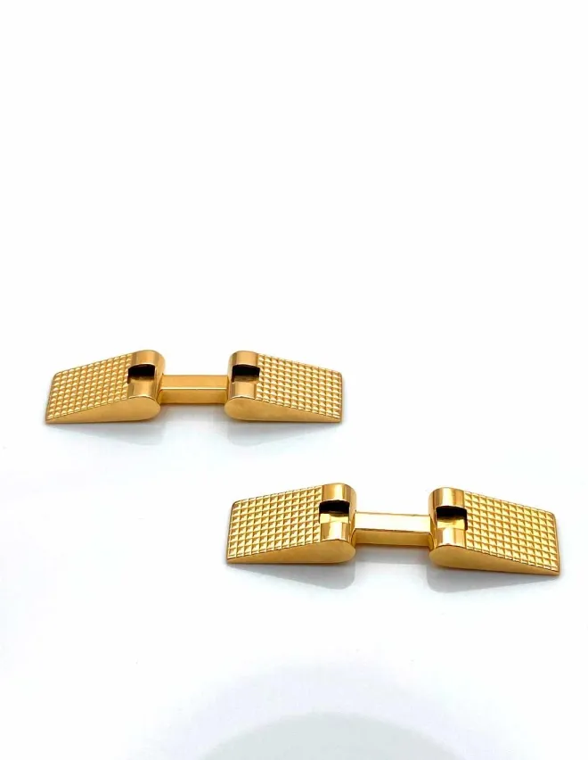 Paire de Boutons de Manchette Or Jaune 18K