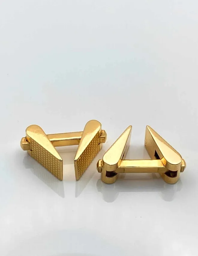 Paire de Boutons de Manchette Or Jaune 18K