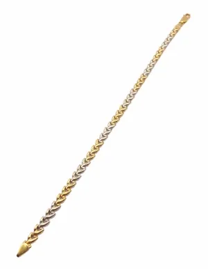 Bracelet bicolore Or 18K