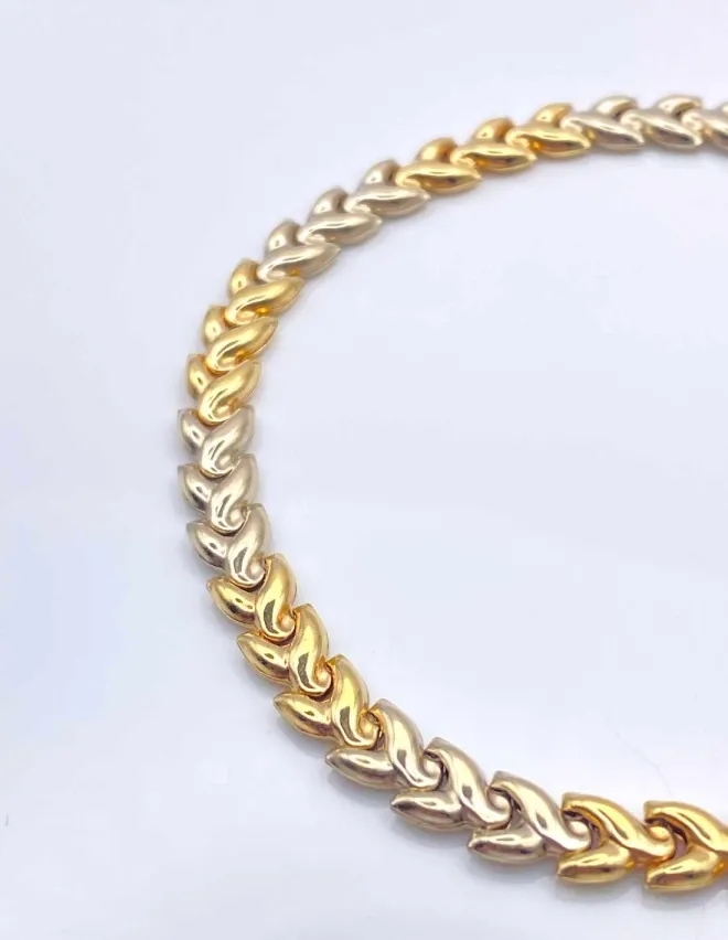 Bracelet bicolore Or 18K