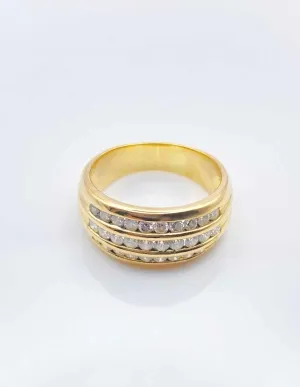 Bague Or Jaune & Diamants 2