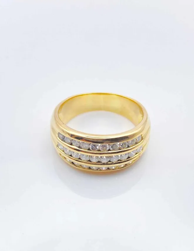 Bague Or Jaune & Diamants