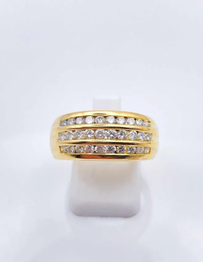Bague Or Jaune & Diamants