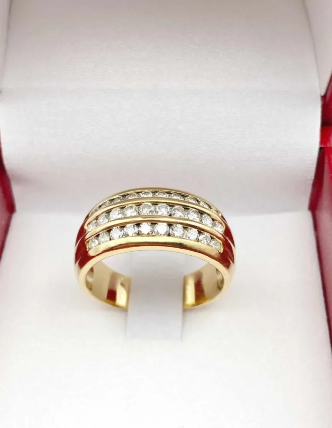 Bague Or Jaune & Diamants
