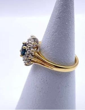 Bague Marguerite Saphirs & Diamants 2