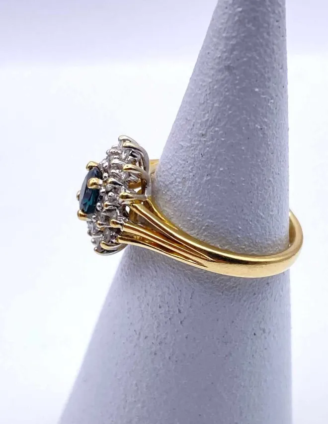 Bague Marguerite Saphirs & Diamants