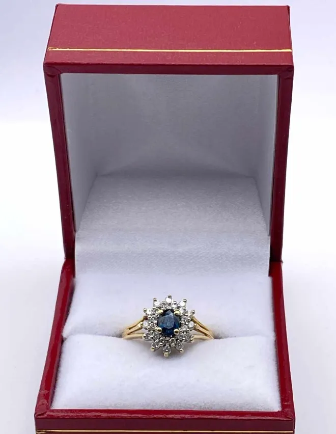 Bague Marguerite Saphirs & Diamants