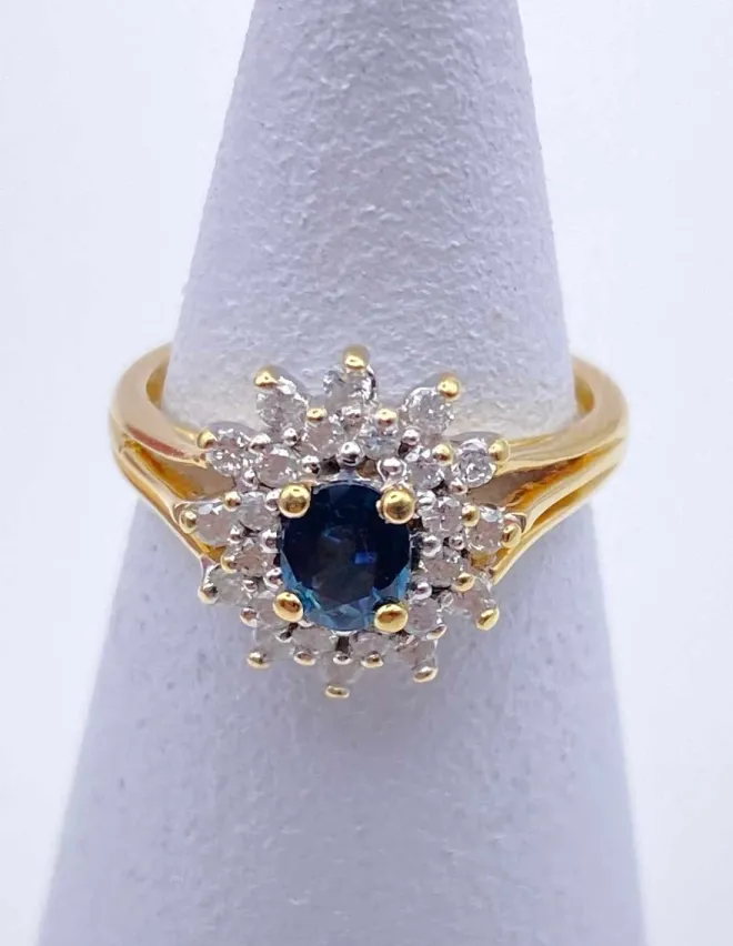 Bague Marguerite Saphirs & Diamants