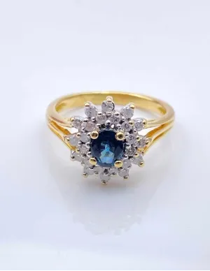 Bague Marguerite Saphirs & Diamants
