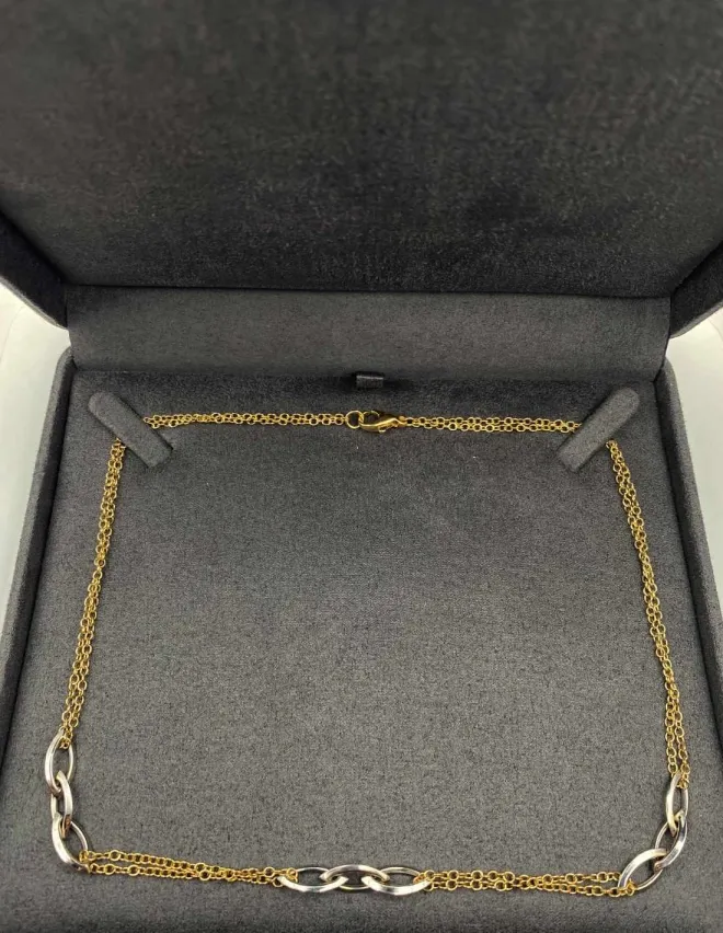 Collier Or Bicolore
