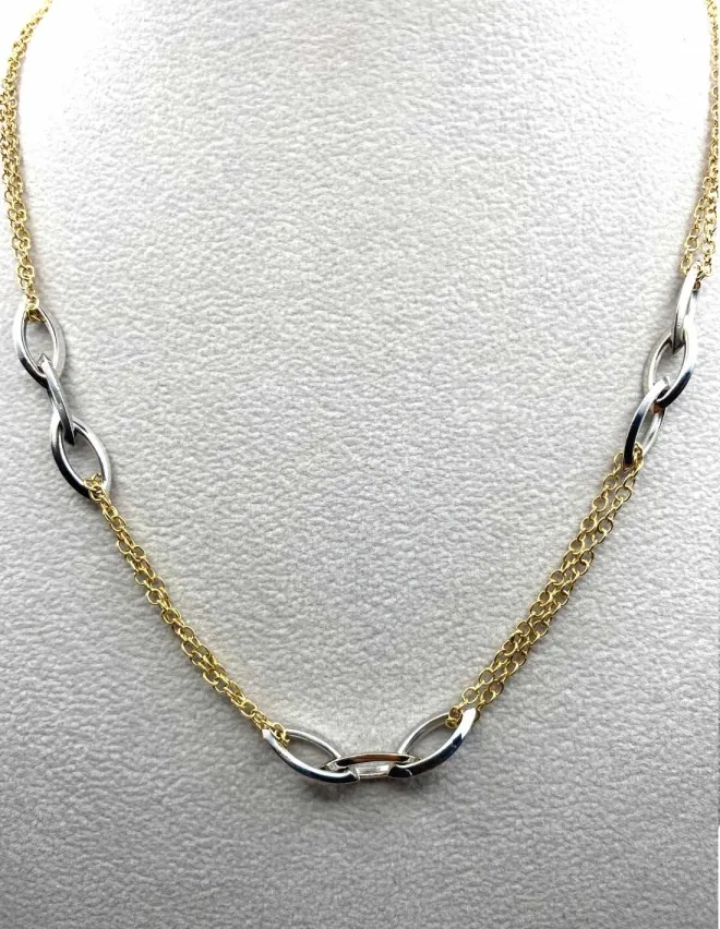 Collier Or Bicolore