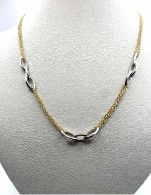 Collier Or Bicolore