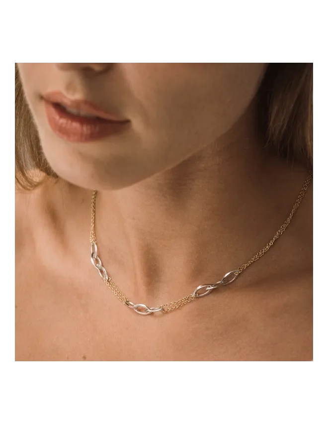 Collier Or Bicolore